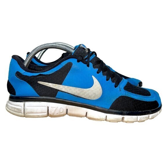 Nike Free Trainer 7.0‎ Blue Black Running Training Athletic Shoes Mens Size 9 - Picture 1 of 8